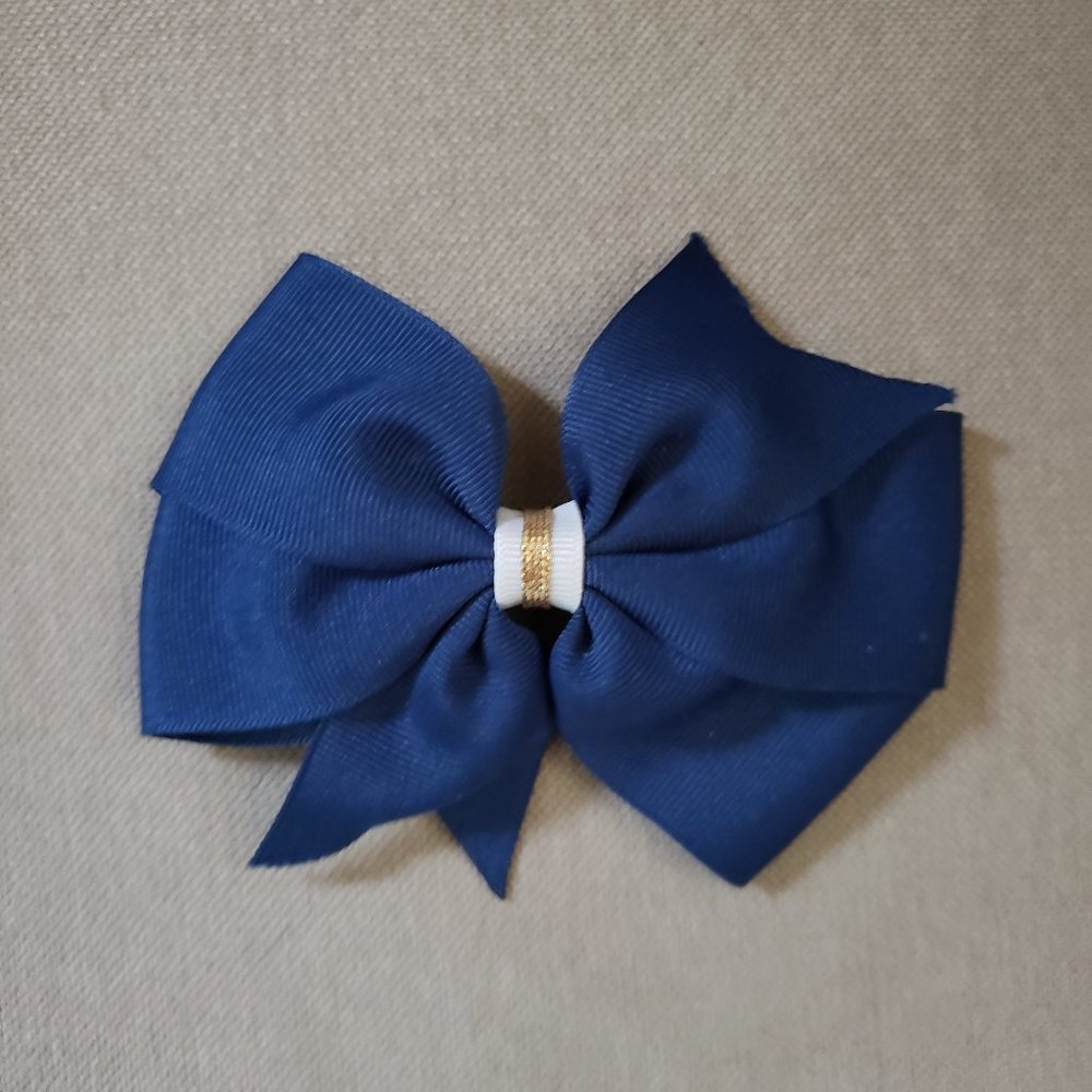 6/$15: Navy Blue Bow